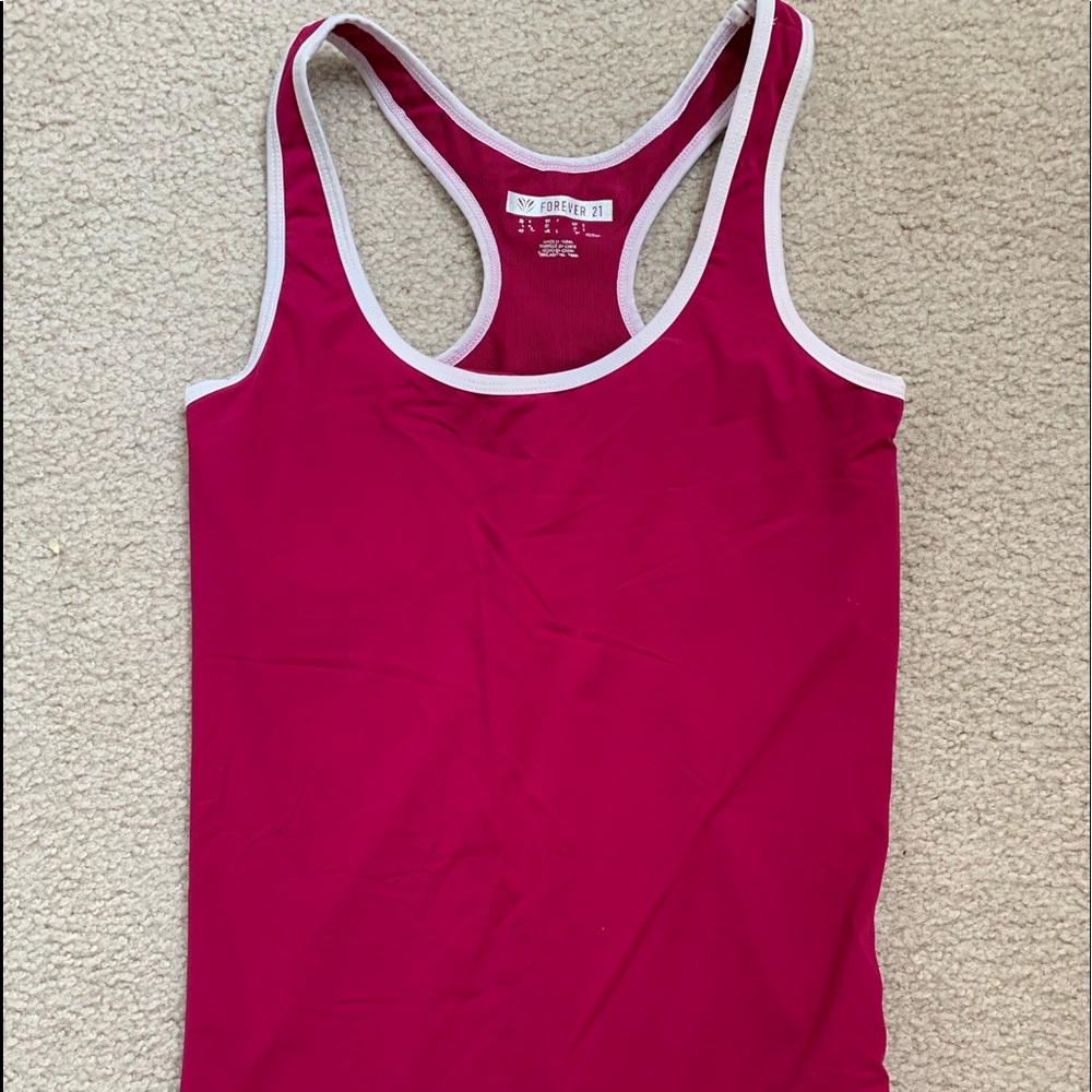 Maroon athletic tank top from forever 21